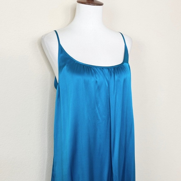 Catherine Gee Symi Silk Sleeveless Maxi Dress - Teal - Picture 6 of 10